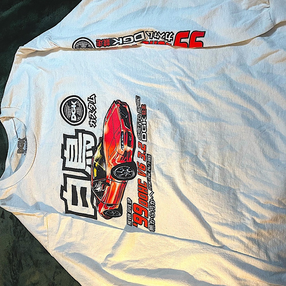 DGK car shirt Large  100%cotton never worn Long Sleeve Shirt